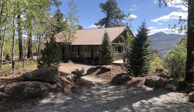 Cannon Creek Cabin - private, amazing views, with a Hot Tub and Outdoor Sauna