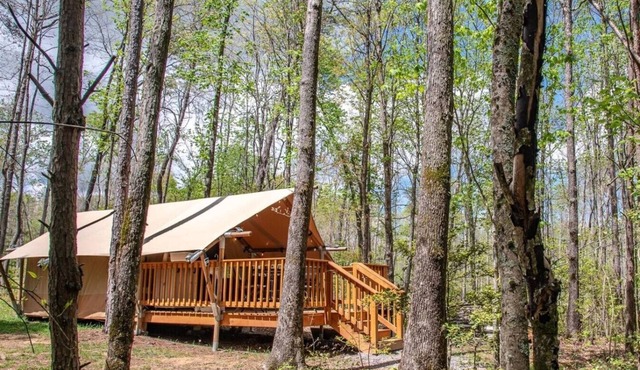 Canvas Glamping Tent On 18 Acres Near State Parks, Trails, and Waterfalls