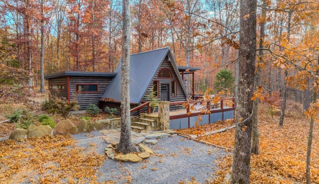 Canyon A-Frame Cabin | Fire Pit, Sauna, Hiking