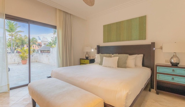 Cap Cana Poolfront Apt w/Private Gated Terrace at Fishing Lodge