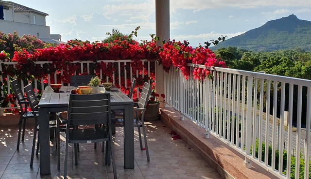 Cap Corse Pietracorbara air conditioned villa,terrace, garden and beautiful view