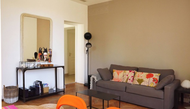 CAP D'ANTIBES 3 PIECES OF CHARACTER WITH AC NEAR SAND BEACH - SANDY BEACH