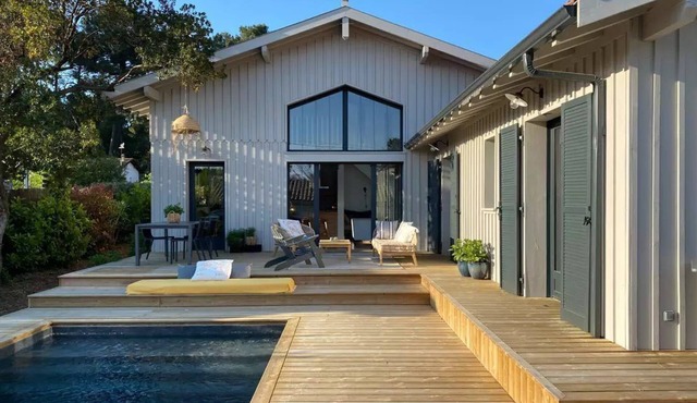 Cap Ferret. Adorable Villa pool view 200 m from the beach