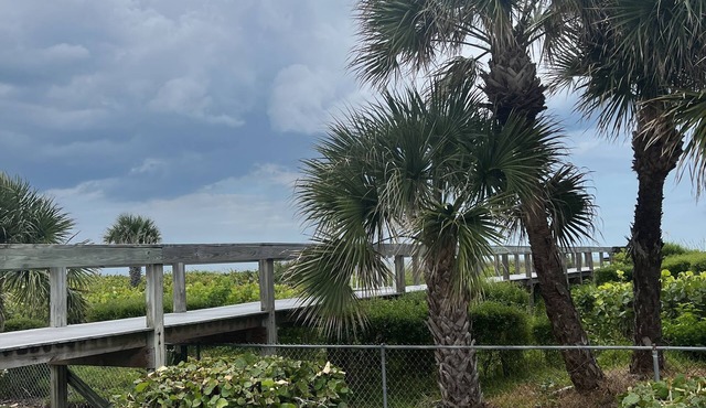 Cape Canaveral Oceanside Oasis - 1st floor with bikes and beach toys