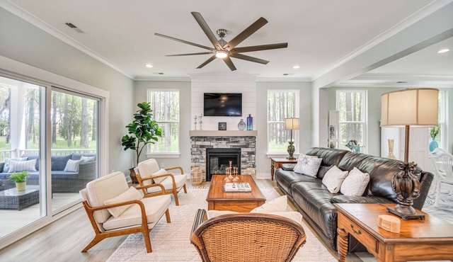 Cape Charles Home: Private Pier & Beach-Front Deck