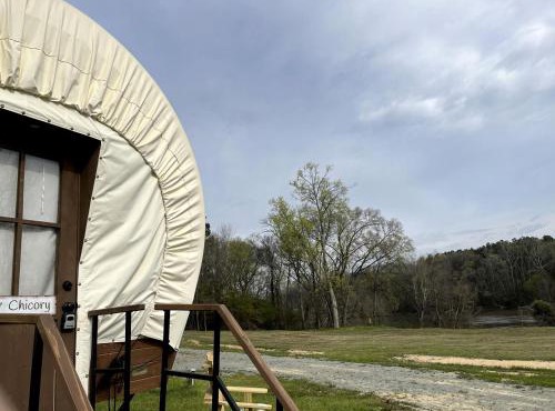 Cape Fear River Glamping at this Lovely Covered Wagon in Lillington, North Carolina