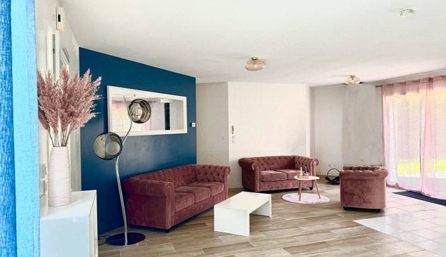 Caporizon-villa Pommier-6 Personnes-jardin-terrasse-a la Campagne Proche Ville