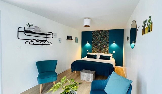 Caps studio Beach Calais wifi private parking 2 people