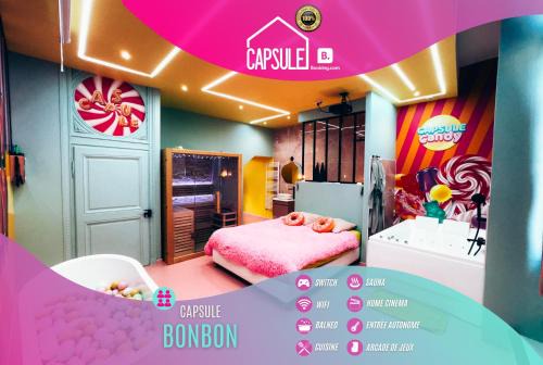 Capsule Bonbon - Balneo - Sauna - Billard - Nintendo Switch