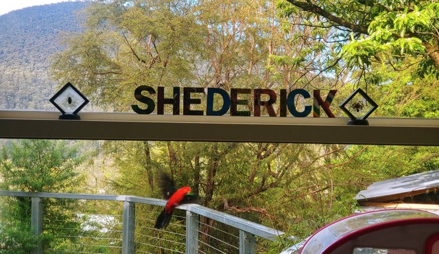 Caravan and house set up for mountain biking