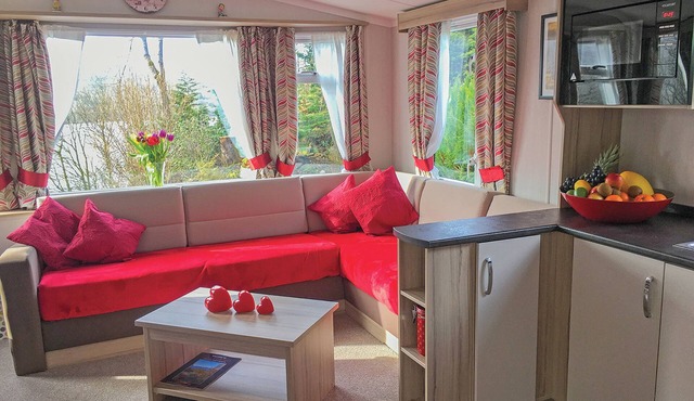 Caravan with one double and one twin.