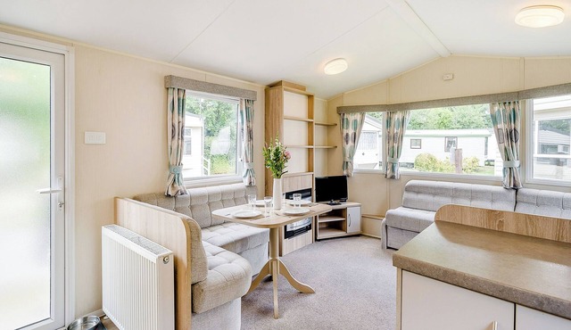 Caravan with one double and own twin.