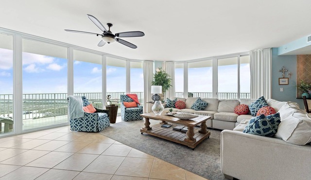 Caribe C1010- Lovely Gulf View,Large Terrace,Lazy River,Pool Slides!