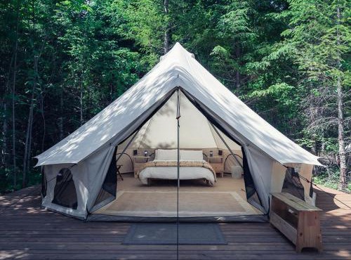Carson Glamping Escapes in this Wonderful Bell Tent Rental in Washington