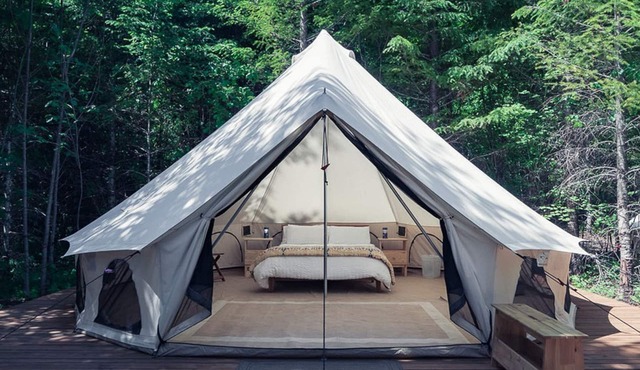 Carson Glamping Escapes in this Wonderful Bell Tent Rental in Washington