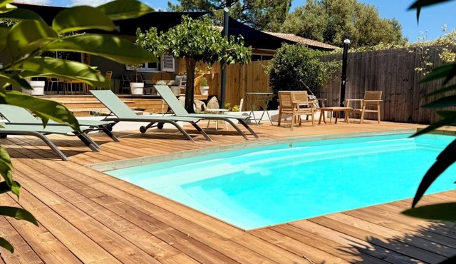 Casa A Machja private heated pool in Porto-Vecchio, sleeps 6 3 bedrooms