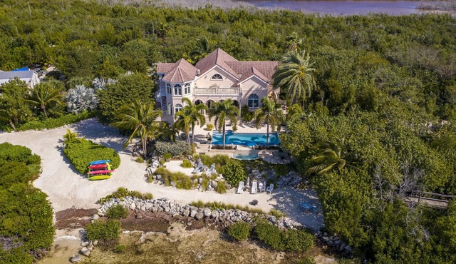 CASA AQUA - 16 Acre Open Water Spanish Style Casual Elegance