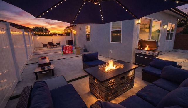 Casa Camelia, Fire Pit, BBQ, Games, Fully Gated, 3 Bedrooms, By Universal Studio