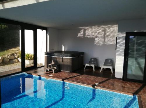 Casa ceca de la Playa y Barcelona, con piscina climatizada y jacuzzi