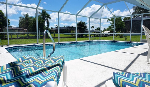 Casa Clara - 2 Bedroom, 2 Bath Vacation Home with Electric Heated Pool on Gulf Access Canal