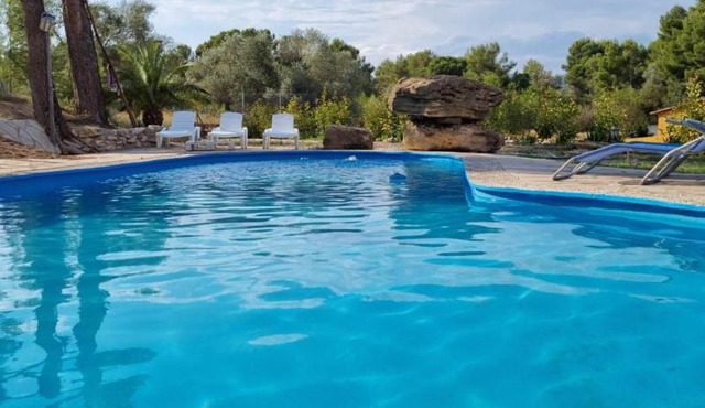 Casa con vistas, piscina y animales de granja, LA CASETA