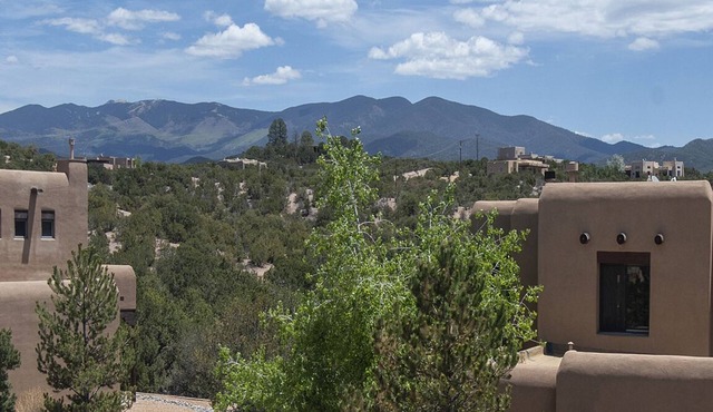 Casa de Cielo Azul is located off Tano Road with easy access to the Plaza