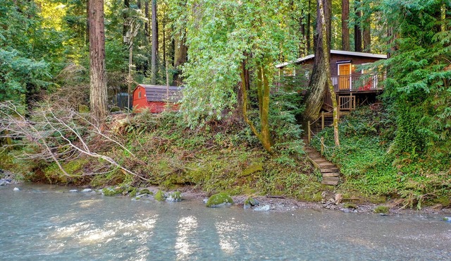 Casa De Flores ~ Creekfront, Dog Friendly, Redwoods