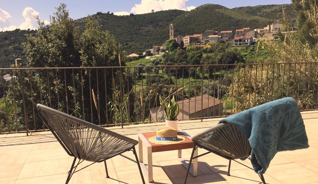 Casa Ferriginale - rental with very nice view of the village of Soveria