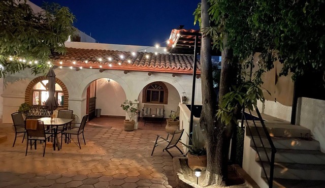 Casa Sunbreak is a beautiful, private hacienda, w/pool, in the center of town