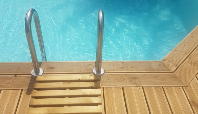 Casa Valentina heated pool garden with trees