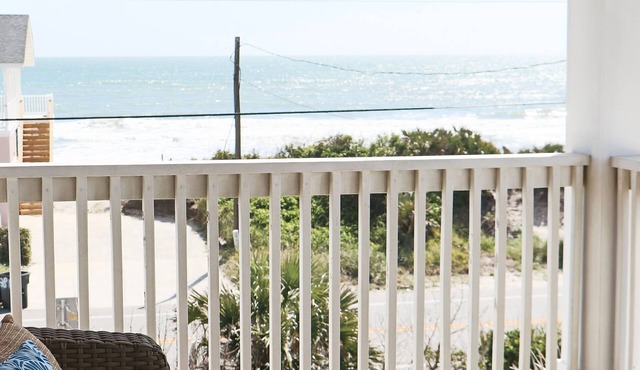 Casa Vilano~steps to the beach, pet + family friendly, fenced yard, heated pool!