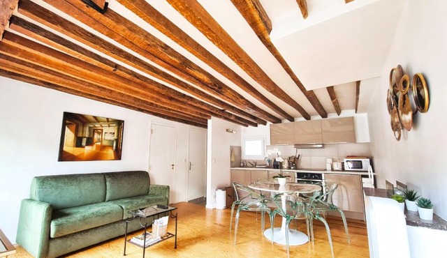 Casalionelparis Charming 1820s Flat with Elevator and Queen bed, near Le Louvre