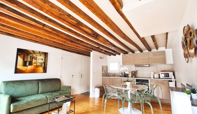Casalionelparis : Charming 1820s Flat w/Elevator & Queen bed, near the Louvre