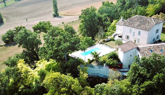 Castelneuve is a private home with a luxurious appearance and pool