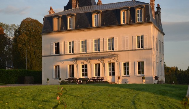 Castle in Asnières with Tennis & Forest Views