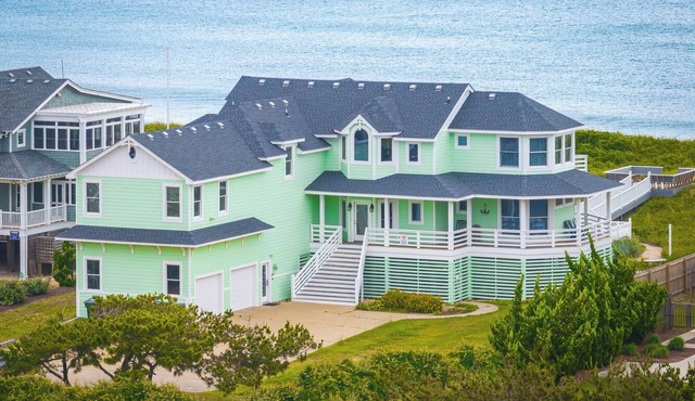 Castle in the Sand - Southern Shores Oceanfront, Pool, Hot Tub, Media Room, Elevator, Luxury Getaway