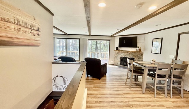 Castle Rock Lakefront Home, with pier, sand bottom, and wrap around deck