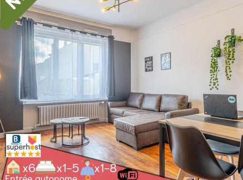 CATTENOM Appartements 2 à 5 lits Parking à 3 min Wi Fi Idéal équipes pros et familles - Apartments 2 to 5 beds Perfect for workers and families