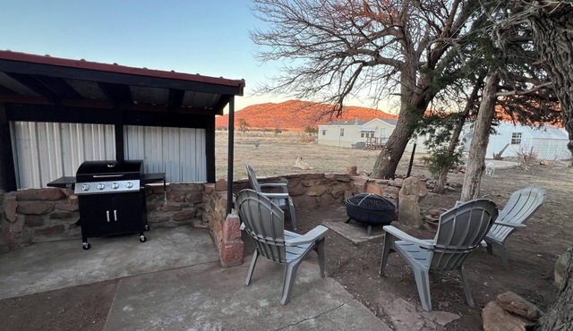 Cattle Ranch Homestead With Animals And Mountain Views