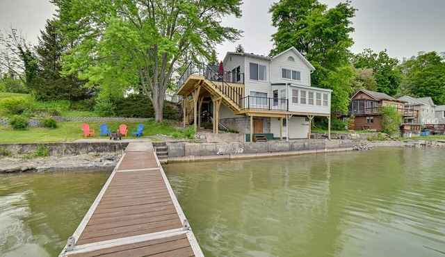 Cayuga Lake Retreat in Seneca Falls w/Dock!
