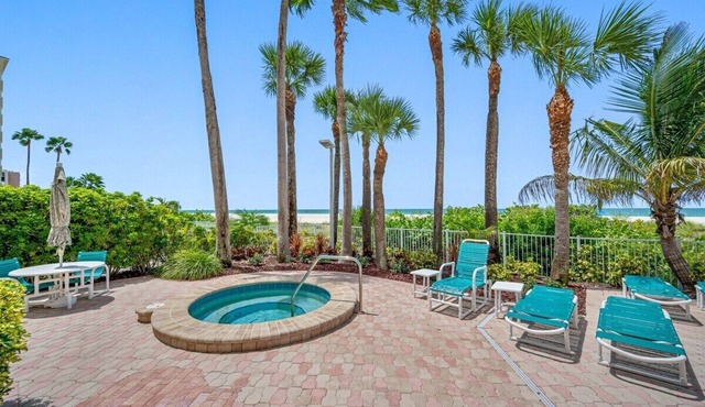 CBC 1-10B –Gulf Front Beauty with pool, hot tub, gym & pickleball!
