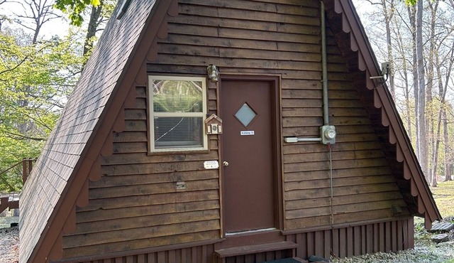 Cedar A-Frame Chalet Cabin 1 located on Patoka Lake in Southern Indiana