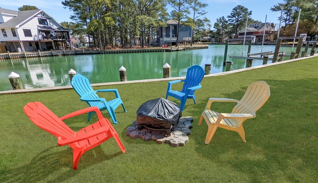 Cedar Cove | Oyster Bay Waterfront Home w/Gas Fireplace, Dock, Firepit, Deck & Outdoor Shower