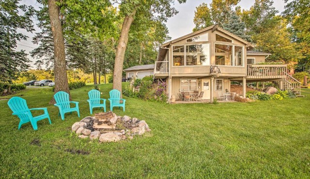 Cedar Lake Retreat with Boathouse and Dock!