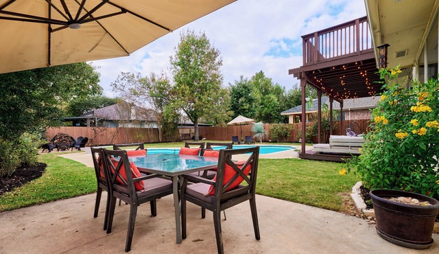 Cedar Park Resort-Style Retreat, Massive Pool & Backyard Fun