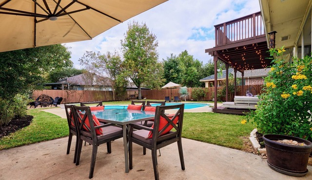 Cedar Park Resort-Style Retreat, Massive Pool & Backyard Fun