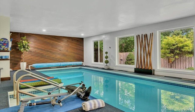 CELEBRATE in an INDOOR POOL & SPA