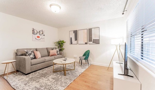Central 2BR king suite with pool and gym