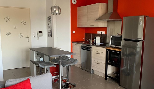 Central Apartment in Biscarrosse - 4 Guests, Close to Beaches, Surf Classes, Parking & Wifi Included