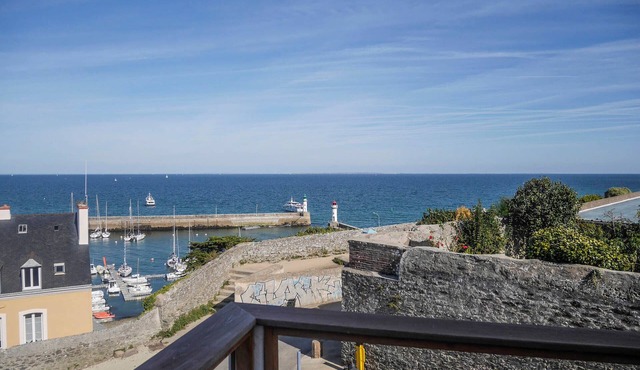 Central apartment with sea view terrace, pets allowed